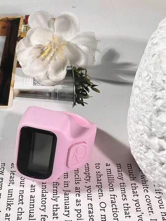 1 pieza/5 piezas/6 piezas/10 piezas/12 piezas Contador de anillos mini multicolor conveniente, estilo deportivo con pantalla digital de pulsación de dedo, adecuado para deportes al aire libre, Ramadán, pequeños regalos, regalo de Ramadán