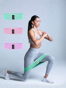 أشرطة المقاومة المحبوكة للتمارين اليوغا، أشرطة مرنة لتقوية عضلات الأرداف، أداة لرفع الأرداف للمبتدئين