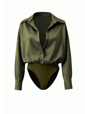 Freie Form Sommer Neu V-Ausschnitt Damen Bluse, Herbst/Winter Elegant Lässig Business Pendler Strickjacke Bluse, Butterblumenfarbe, hochwertig vielseitig schlanke süße Top, Koreanischer Stil, Größe fällt groß aus, empfehlen eine Nummer kleiner zu bestellen