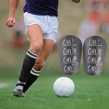 1 Set Football Socks & Shin Guards, Long Tube Socks With Towel Lining, Non-Slip Breathable Leg Protection Pads, Sturdy Impact Resistant - Football Sock Set - View 2