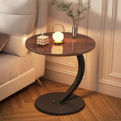 Mesa de Centro Popular mesa auxiliar/minimesa de café con estilo minimalista, con estantería de almacenamiento, mesa auxiliar de sofá móvil