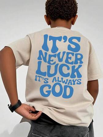 Children's Casual Printed Crew Neck Short Sleeve T-Shirt Series, Suitable For Students To Wear In Summer - Natural T-Shirt, Suitable For Every Young Explorer, Boys Graphic Tee