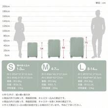 スーツケース Mサイズ キャリーケース キャリーバッグ Mサイズ ストッパー付き アルミコーナーパッド 3日~7日 大容量超軽量 軽い おしゃれ かわいいダブルキャスター 中型 suitcase - グリーン + ABS1 - チェックする 8