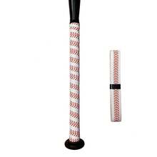 Cinta de agarre de bate para béisbol/softball |   Reemplazo de agarre de bate de béisbol precortado de 1,10 mm, puntada de béisbol roja y blanca - blanco y rojo - Ver 7