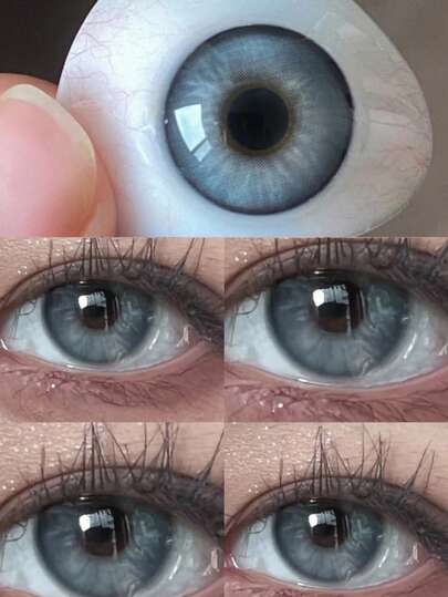  1 Pair JeweLens Blue-Gray Color Contact Lens, Apex Iris Cosmetic Lenses