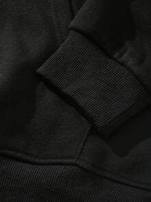 Sudadera con capucha para hombre, verde neón, con gráfico de la Gran Ola de Kanagawa y rosas rojas - Sudadera urbana con estampado de ola de Hokusai y kanji, capucha ajustable con cordón, bolsillo tipo canguro, jersey cómodo para primavera/otoño, moda urbana casual (corte regular) - Oscuro - Ver 5