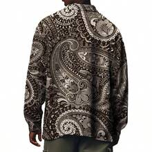 Chaqueta Hombre Abrigo Chamarra Casual Algodn para Ligera con Botones Bolsillos Cuadros Vintage Sobrecamisa Invierno Cazadora Transicin - 03 + M - Ver 4