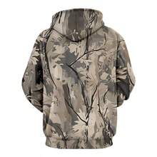 Sudadera Camuflaje Hombre - Patrn de Hojas, Camuflaje Woodland Manga Larga para Caza y Outdoor - Sudadera de camuflaje 3 + CH - Ver 4