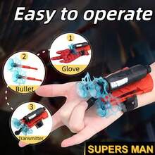 1PC Spider Launcher, Spider Silk Spider Hero, Silk Glove Toy, Soft Bullet Can Be Launched