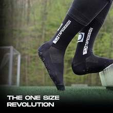 Professional Competition Soccer Socks Silicone Socks With Non-Slip Suction Cups - 黑色 - 查看 3