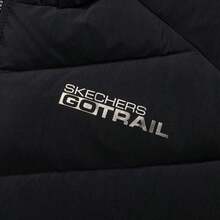 Skechers L423M141-03B6 Men's Knitted Jacket (Containing Down) Cotton Down Jacket, Down (Down Content 80%), Casual Daily Wear & Sports