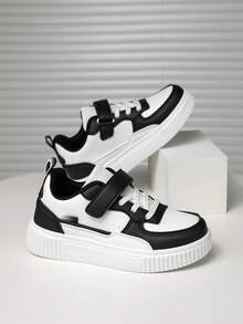 1双儿童时尚百搭运动鞋，男女童舒适防滑休闲平底鞋，适合户外穿着