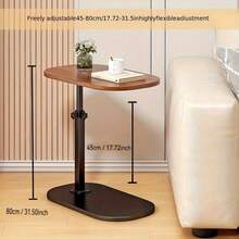 WODPESUR Laptop Table, A Mobile And Adjustable Side Table/Folding Table, Suitable For Home Office Desks, Coffee Tables And Bedside Sofas, Used In Office Reception, Offices, Holiday And Mother's Day Gifts. - 棕色 - 查看 3