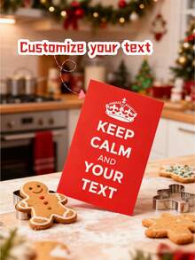 4/8Pcs Custom Christmas Cards – Personalized With Your Text, Festive Holiday Design, Perfect For Sending Wishes, Christmas Greetings, And Gift Giving - Multicolor - View 2