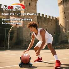 1件篮球训练器材，低重心训练器，运球突破滑行器，速度敏捷协调训练工具，高密度PP材质防滑减震可调节篮球控球辅助装置