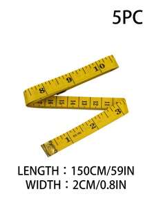 1PC/5PCS Double-Scale Soft Measuring Tape, Sewing-Specific Tape Measure Suitable For Measuring Body Length, Arm Circumference, Chest Circumference, Used For Scientific Weight Loss And Cutting Clothing Sizes, Acrylic Soft Tape Measure