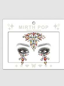 1 pièce de gemme de visage de sirène, convient pour toutes les saisons, festivals de musique, cosplay, fêtes, photographie, accessoires quotidiens (résine ABS) Noël