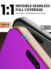 2pcs NNBILI Tempered Glass Privacy Screen Protector, Anti-Dust, Anti-Scratch, Anti-Blue Light, Eye Protection, Suitable For IPhone 17 Pro Max/17 Air/17 Pro/17/16 Pro Max/16 Plus/16 Pro/16/15 Pro Max/15 Plus/15 Pro/15/14/13/12 Mini/11, Home Privacy Protection Film, Phone Screen Protector, Phone Accessories - 2Pcs - View 6