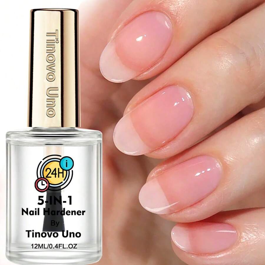 Tinovo Uno 五合一指甲硬化剂 - 快速提亮暗沉、干燥、不均匀的指甲，适用于所有指甲类型，多用途指甲油，指甲护理，指甲油，时尚指甲油，持久指甲油