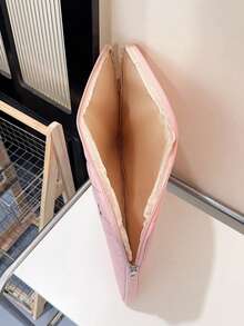 Funda para portátil con forma de diamante bordada con lazo, estuche para tablet PC, funda para portátil, bolsa para computadora, bolsa para portátil resistente al agua para negocios y vuelta al colegio