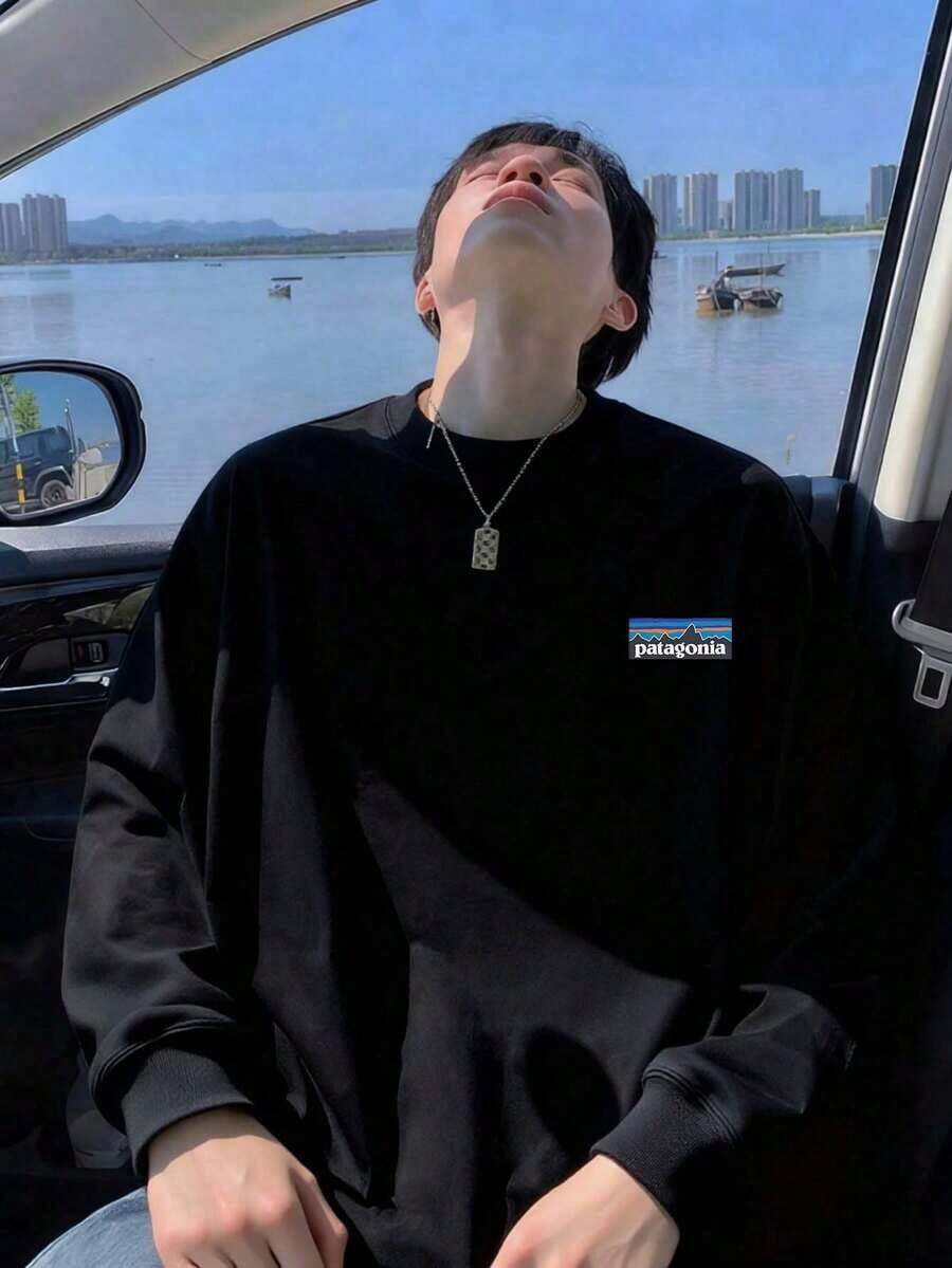 Men Sweatshirts - Black - View 1