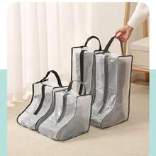 1pc Shoe Storage Bag With Handle - Durable Polyester, Suitable For Boots And Casual Outdoor