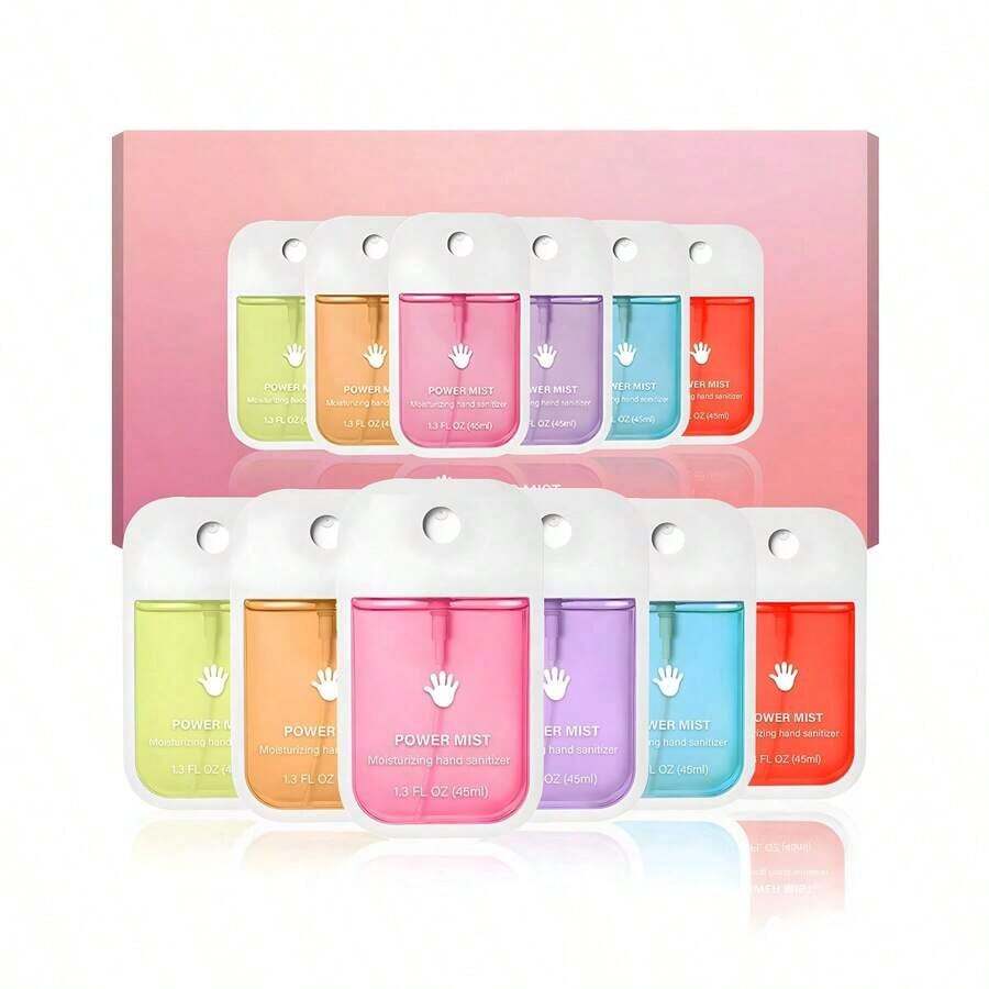 6pcs/3pcs/1pc 45ml Various Scents Of Water-Free Hand Sanitizer, Hyaluronic Acid Spray Hand Sanitizer Fragrance Spray Sand Sanitizer, Portable Travel Hand Sanitizer Two Printing Appearances Will Be Shipped Randomly. - 彩色 - 查看 1