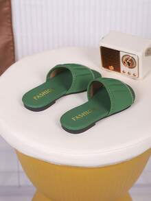 Kids' Fashionable Outdoor Slippers, Flat Summer Sandals, New Beach Shoes, Beloved By Girls - Green - View 6