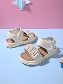 2026 Summer New Fashionable Flat Sandals For Women, Lightweight, Non-Slip, Comfortable Beach Sandals, Suitable For Petite - Beige - View 1