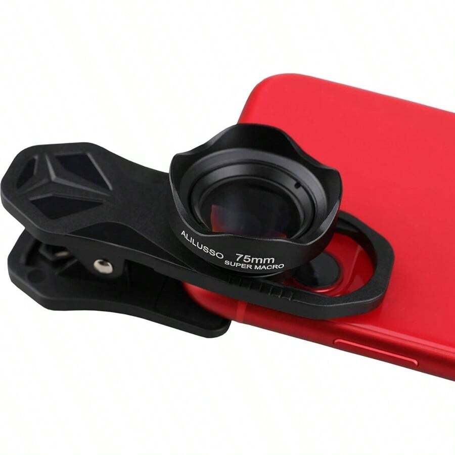 Lente macro de 75 mm para 16 15 14 13 Pro Moto  telfono Android, lente de cmara con clip, imgenes de primer plano - Grande - Ver 1