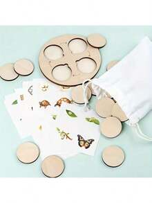 Christmas Decoration Montessori Life Cycle Board Set,Biological Science Puzzle Toys,Animal Image Sensory Board,Life Cycle Classification Wooden Toys,Cognitive Biology Puzzle Puzzle Game Enlightenment Hands-On Brain Food Chain Puzzle Wooden Christmas,The Perfect For Children,Children's Edutainment Toys! (Animal Style Random Pattern),Puzzle Boards,Wooden Cars,Horse Puzzle,Montessori Toys,Wooden Toys,Montessori