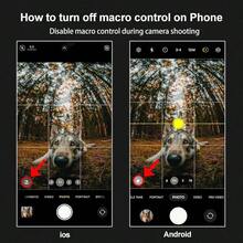 - Lente ojo de de 8 mm y 220 para Android Smartphone, compatible con la jaula de telfono SmallRig NEEWER, con clip universal de lente de telfono de rosca de 17 mm y bolsa - inicial - Ver 6