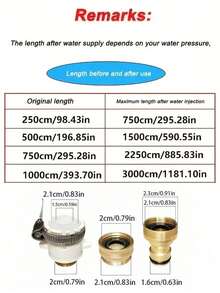 7pcs High Pressure Water Hose Car Wash Spray Nozzle Garden Sprayer Set, Universal For Europe And US - Blue Gray - View 3