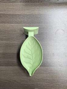 1个浴室皂盒马桶免钻孔塑料创意叶形可调节旋转吸盘排水皂架，壁挂式带排水皂碟 - 免钻孔安装，可爱叶形设计，耐用塑料皂架，适用于浴室、厨房和淋浴间收纳，方便清洁，节省空间，淋浴皂碟 - 綠色 - 查看 9