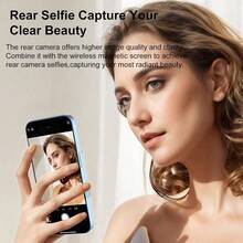 Yoidesu Pantalla de Monitor Selfie Vlog de 3, 97 Pulgadas, Monitor de Cmara Trasera Magntico Inalmbrico con Control Remoto BT y Duplicacin de Pantalla WiFi para Android Vlog Live - inicial - Ver 6