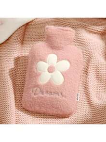 Plush Hot Water Bottle, Double-Layer Removable And Washable Hot Water Bottle, Suitable For Warming Abdomen, Body And Hands, Can Also Be Used For Office Hand And Foot Warming, Relieving Menstrual Pain, Can Be Used As A Hand Warmer And Foot Warmer, Ideal Christmas Gift And Back-To-School Gift. - Multicolor - View 9