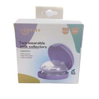 Conchas para el pecho, 2 paquetes de tazas de lactancia, recolector de leche, protege pezones doloridos para madres lactantes, recoge filtraciones de leche materna, de material de silicona suave y flexible