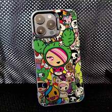 Japan T-Tokidokis Phone Case For  16,15,14,13,12,11,8,7,Pro,Max,Plus,Mini,XS,SE Anti Fall Black Matte Hard.Christmas Accessories..Holiday Phone Accessories. Cover 17 Pro Max 14 Cases Fundas Pink Phone Case Y2k Phone Case Family Bear Phone Case Gifts For Men 17 Pro Case S25 Ultra Case For 17 Pro Max Gifts For Women Fall Funda Para Pink Christmas Anime Mobile Phone Case - Z6 - Xem 7