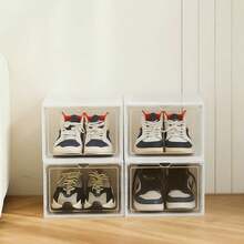 Hộp đựng giày trong suốt có nắp - Hộp đựng giày xếp chồng chắc chắn, Giá để giày chuyên nghiệp có cửa từ, Giá để giày chống bụi, Giá để giày thể thao cho nam và nữ, Giá để giày thể thao bằng nhựa lớn mở phía trước, Thích hợp cho nhà bếp, phòng tắm, phòng ngủ, phòng khách và văn phòng, Hộp đựng đồ gia dụng, Lựa chọn lý tưởng cho không gian lưu trữ mở. - Nhiều màu - Xem 15