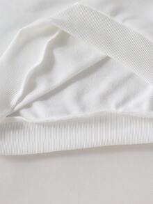 Felpa girocollo casual con stampa a lettere per ragazza pre-adolescente, adatta per la scuola, le vacanze e il ritorno a scuola, autunno, laurea, insegnante donna, adatta per uso quotidiano - Rosa - Visualizzare 8