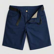 Set Of 4 Men's Twill Bermuda Shorts, Sizes 36 To 46 - 黑赭色灰藍 - 查看 9