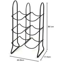Spectrum - diversificados, Almacenamiento de encimera de 5 Soportes, Estante de Alambre de Acero Resistente para el hogar, Bar y Cocina, Tiene Capacidad para Botellas de Vino estándar y(Townhouse) - Multicolor - Ver 4
