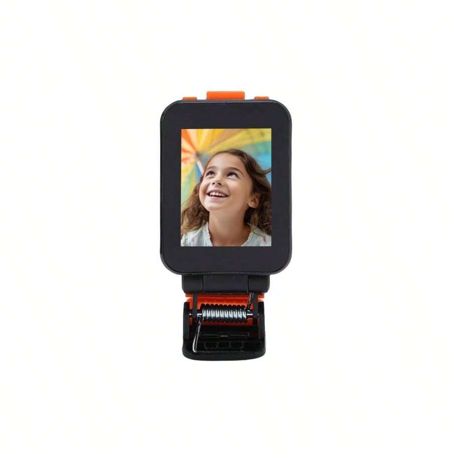 ASHATA Pantalla de Monitor de Selfie Vlog de Telfono, con Soporte de Clip de Portavoz Plegable, Usando Cmara Trasera de Telfono para Selfie Vlog Live Stream, Compatible con - inicial - Ver 1