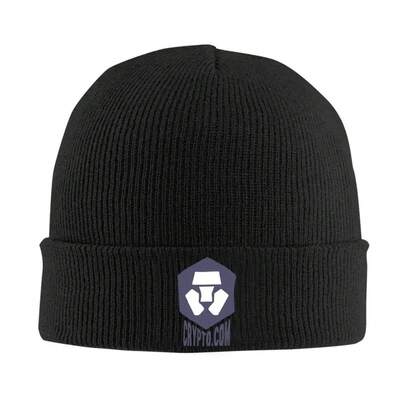 Crypto.Com Coin Cryptocurrency Crypto.Com Traden Coin CRO Knitted Caps Women'S Men'S Skullies Beanies Hats Acrylic Crochet Cap, Crypto Wallet, Crypto Wallets, Beanie For Women, Beanie For Men, Beanie For Women Winter, Beanie For Women Autumn
