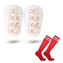 1 Set Football Socks & Shin Guards, Long Tube Socks With Towel Lining, Non-Slip Breathable Leg Protection Pads, Sturdy Impact Resistant - Football Sock Set - View 8