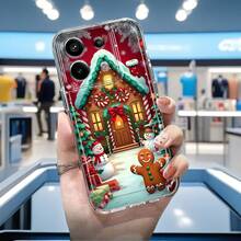 Funda de Teléfono Diseño Fantasía Casa de Navidad, Adecuada para Redmi10,12C,13,14C,.A1,A2+.A tres,Nota8,9,10,11S,.12C.13,14Pro+Xiaomi10 toneladas,11Ligero.13 toneladas,14C.14 toneladasProfesionalPequeñoC61,.C65,75 centavosM4ProfesionalM5S,.M6,tres,cuatro,GT,X5,.seisProfesionalF3,cuarta,F5,f6Funda de TPU Transparente a Prueba de Golpes de Cobertura Completa, Moda Simple Creativa a Prueba de Golpes, Funda de Teléfono Brillante, Funda de Teléfono Linda para Mujeres, Protección de Teléfono, Uso de Funda a Prueba de Golpes, Funda Transparente de Dibujos Animados - Colores mixtos - Ver 3