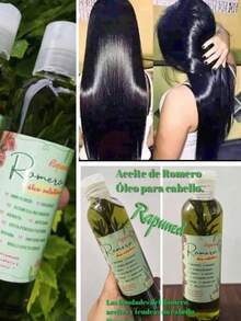 Aceite De Romero Rapunzel Nutrición Y Antifrizz 125ml repara y ayuda al crecimmiento de cabello - Verde - Ver 2