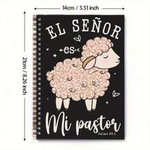 1本幽默基督教西班牙语圣经经文螺旋笔记本，家庭/办公室计划本，墨西哥礼物日记本，祷告日记，个人记事本 - 西班牙文聖經摘錄 - 查看 5
