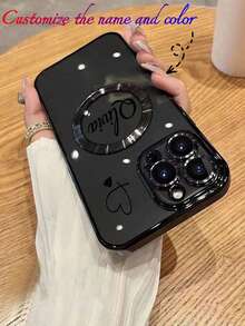 1pc Minimalist Wireless Charging Magnetic Phone Case Compatible With IPhone 17, 16 Pro Max, 15 Plus, 14 Pro, 13, 12, 11, XS Max, X, 8 Plus, Protective Cover