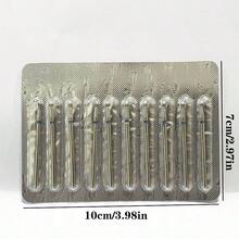 DeDryDS 10件套专业美甲钻头，蓝色圆形收纳盒，适用于修脚、美甲和足部按摩，钨钢去茧钻头，家用美甲沙龙专用 - 彩色 - 查看 5